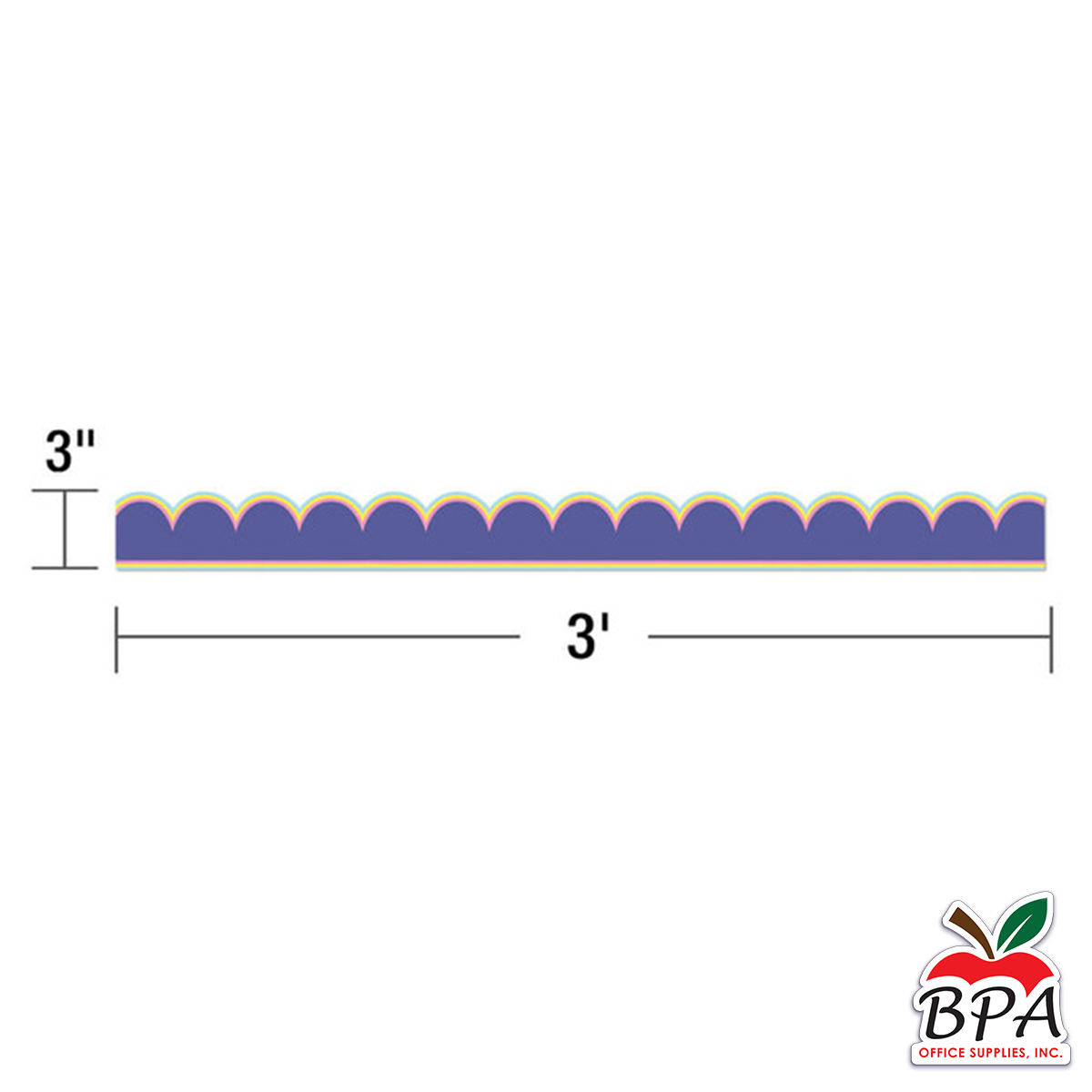 Carson Dellosa •  Borde "We Stick Together - Purple Burst"